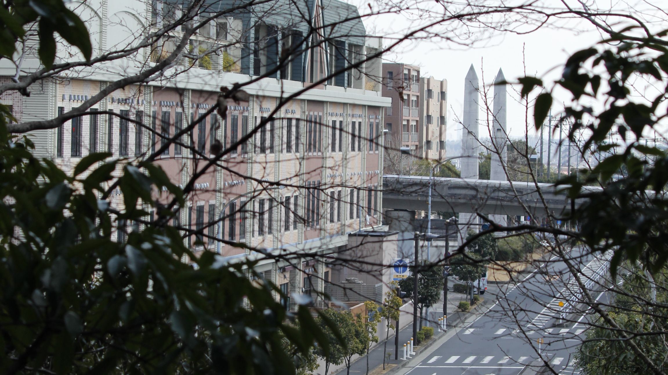 港北ニュータウン造成期の中川駅周辺【2022年】烏山公園から中川駅方面